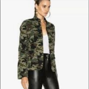 Nili Lotan Camouflage Print Utility Jacket